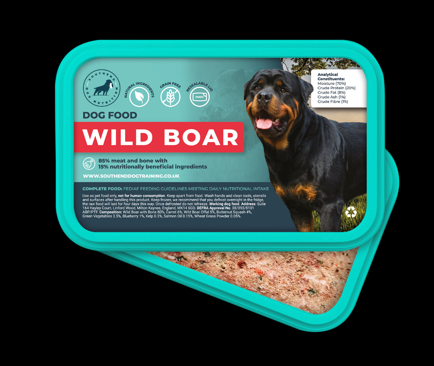Southend Dog Nutrition Wild Boar Complete Raw Meal