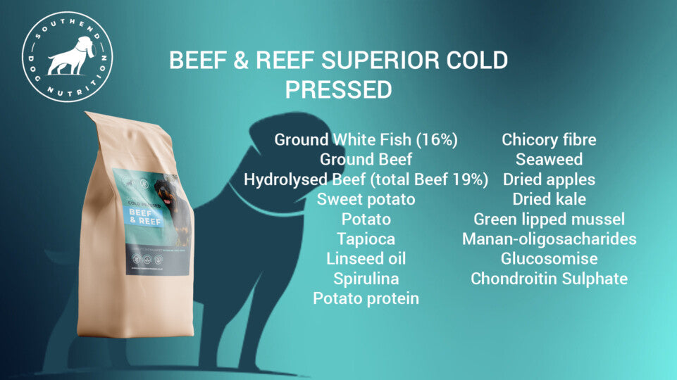 Southend Dog Nutrition Cold Pressed Beef & Reef 3kg