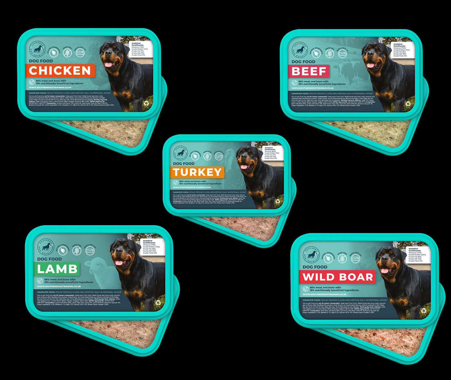 Southend Dog Nutrition Variety Pack Complete Meal